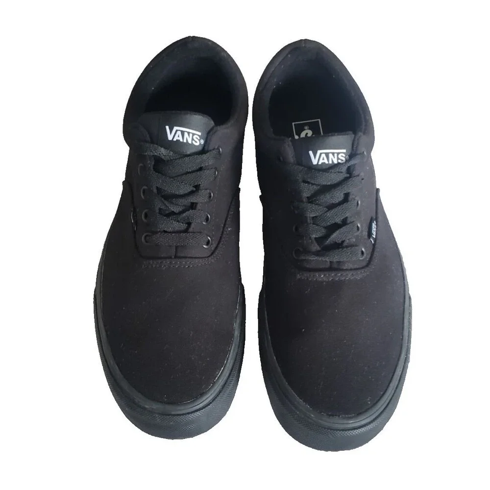 Vans Doheny All Black Mono Canvas Skate Shoes Men’s Sz 13 Low Top Sneaker 508731